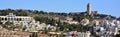 Bird eye view of Jerusalem is a city located on a plateau in the Judaean Mountains.