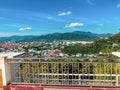 View of phuket town from rang hill, phuket, thailand Royalty Free Stock Photo