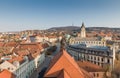 Bird eye view of Pecs, Hungary Royalty Free Stock Photo