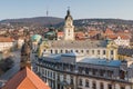 Bird eye view of Pecs, Hungary Royalty Free Stock Photo