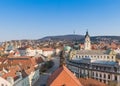 Bird eye view of Pecs, Hungary Royalty Free Stock Photo