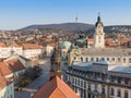 Bird eye view of Pecs, Hungary Royalty Free Stock Photo