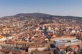 Bird eye view of Pecs, Hungary Royalty Free Stock Photo