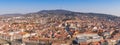 Bird eye view of Pecs, Hungary Royalty Free Stock Photo