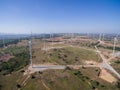 Bird Eye View Picture Wind turbine in a field.