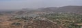 Bird eye view of Pushkar City - Rajasthan - India, Holy Hindu City. It is a sacred pilgrimage destination for Hindus Royalty Free Stock Photo
