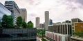 Bird eye view of Raffles City, The Adelphi, Funan and Peninsula Plaza in Singapore. Royalty Free Stock Photo