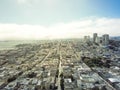 Bird eye view Russian Hill and North Beach in San Francisco, Cal Royalty Free Stock Photo