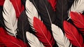 bird feathers background pattern, banner, wings background picture, seamless background