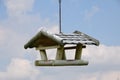 Bird feeder, birdhouse for nesting, box hanging Royalty Free Stock Photo
