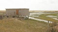 Bird Hide in the Marshes Royalty Free Stock Photo