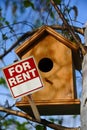 Bird house for rent Royalty Free Stock Photo