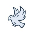 Color illustration icon for Bird, birdie and fowl Royalty Free Stock Photo