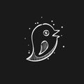 Sketch icon in black - Bird