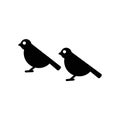 Bird icon vector isolated on white background, Bird sign , dark pictogram