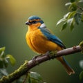 Colorful bird in the nature habitat. Wildlife scene from nature.