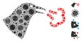 Bird Influenza Mosaic of CoronaVirus Items
