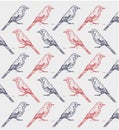 Bird ink pattern