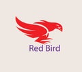 Red Bird Logo Royalty Free Stock Photo