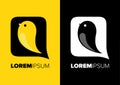 Bird Logo Design Vector Illustration. Design Concept. Emblem. Logo Template Design Vector. Creative Logotype inspiration