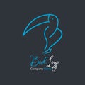 Bird logo. Suitable for company logos bird farm, bird feed company, bird community or other product logos