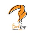 Bird logo. Suitable for company logos bird farm, bird feed company, bird community or other product logos