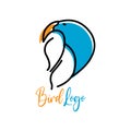 Bird logo. Suitable for company logos bird farm, bird feed company, bird community or other product logos