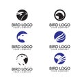 Bird Logo Template Design Vector, Emblem, Design Concept, Creative Symbol, Icon Royalty Free Stock Photo