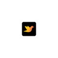 Bird logo vector icon