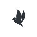 Bird logo template vector icon illustration Royalty Free Stock Photo