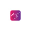 Bird logo vector icon