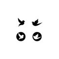 Bird logo vector icon