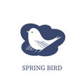 Bird logo. Vector logo. Simple flat concise design