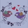 Bird in love Royalty Free Stock Photo