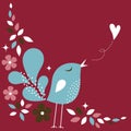 Bird love card