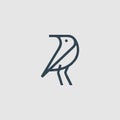 Bird monogram design logo inspiration