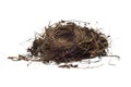 Bird Nest Isolated On White Background Royalty Free Stock Photo