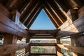 Bird observation tower interior