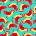 Bird pattern seamless. Birdie background. Baby fabric texture