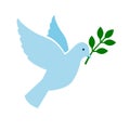 Bird peace symbol vector