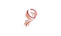 Bird phoenix vector logo symbol