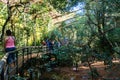 Tourists inside the famous Brazilian bird park