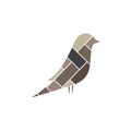 Bird polygon with wood logo design vector graphic symbol icon sign illustration creative idea Royalty Free Stock Photo