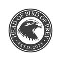 Bird of Prey design inspiration American eagle emblem vintage stamp Royalty Free Stock Photo