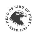 Bird of Prey vintage american eagle emblem vector design illustration Royalty Free Stock Photo