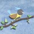 Bird recycle paper craft