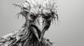 Life-like Avian Creature Sculpture With Supernatural Features Royalty Free Stock Photo