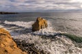 Bird Rock at Sunset Cliffs in San Diego Royalty Free Stock Photo