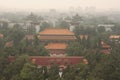 Bird's eye view of Beijing Royalty Free Stock Photo