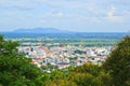 Bird's eye view of the city